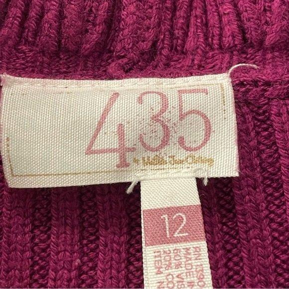 Matilda Jane Jax 435 Cardigan Sweater Ruffle Burgundy Tween-Kid Size 12 - Picture 5 of 11